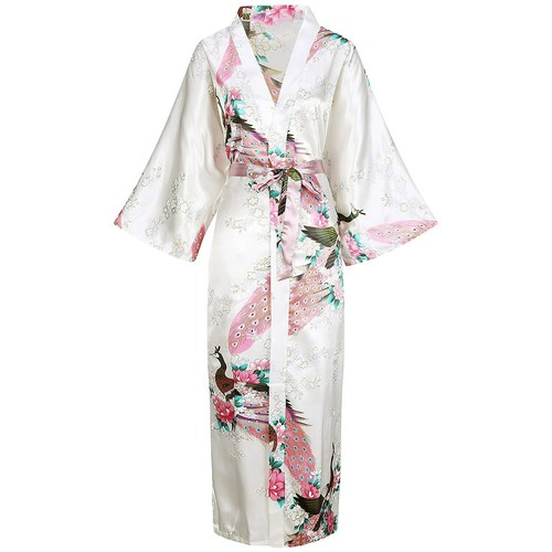 Satin kimono bademantel für - satin,