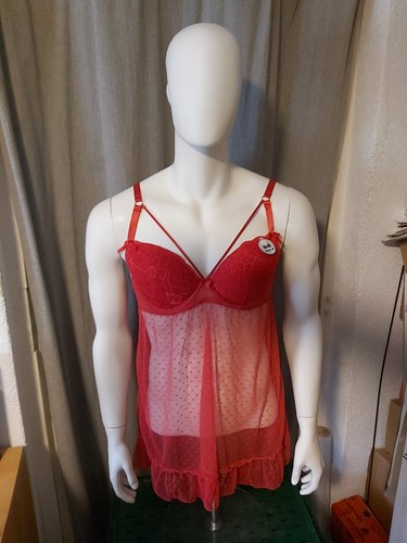 Nigligee nachthemd rot satin - nigligee,