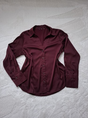Bluse satin optik größe m - bluse,