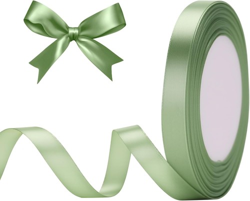 Satinband salbei grün - grün, 10mm