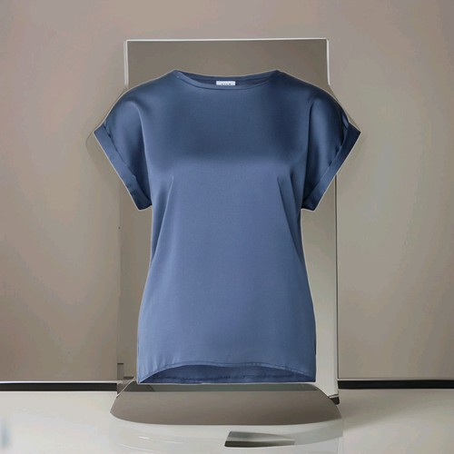 Blusenshirt aus satin - blusenshirt, mit