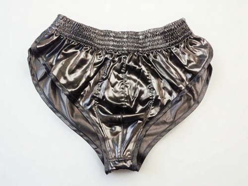 High cut wetlook - wetlook, satin