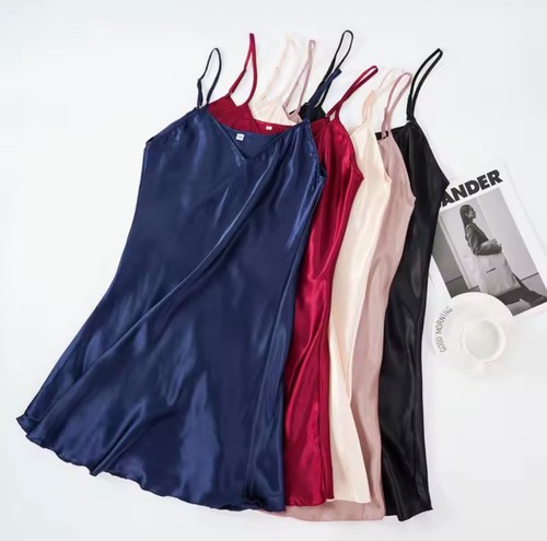 Damen satin nachthemd - damen,