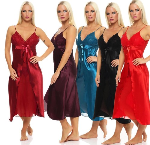 Damen langes negligé - damen,