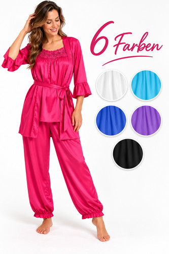 Damen pyjama set - pyjama, 3-teilig