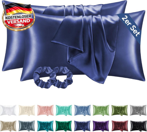 Satin seidenkissenbezug - satin,
