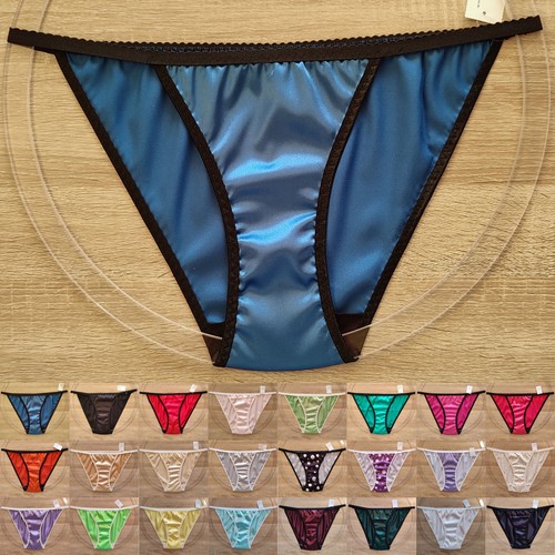Damen tanga slip satin - tanga,