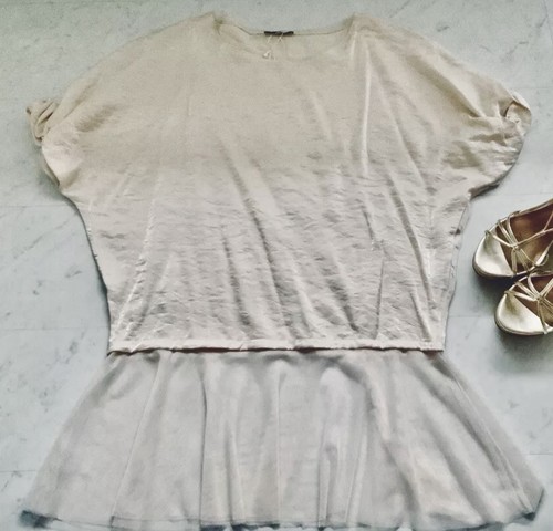 Zara lange bluse minikleid - zara, bluse/minikleid